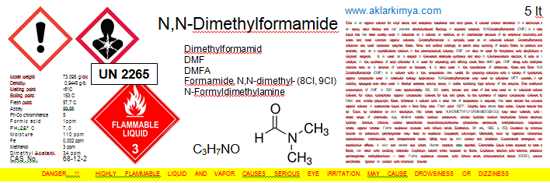 Dimetil Formamid [Chem.Pure] - 5 LT. ürün görseli