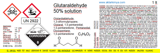 Gluteraldehit  %50     [Chem.Pure]   - 1 LT. ürün görseli