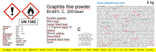 Grafit Tozu  200 Mesh   [Chem.Pure]     - 5 KG. ürün görseli