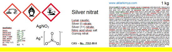 Gümüş Nitrat   [ Granül] -     Güncel Fiyat Alınız. ürün görseli