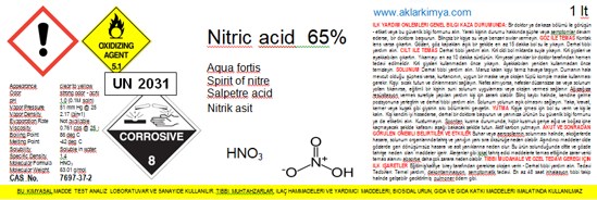Nitrik Asit    % 56    [Technical Grade] -   1 lt. ürün görseli